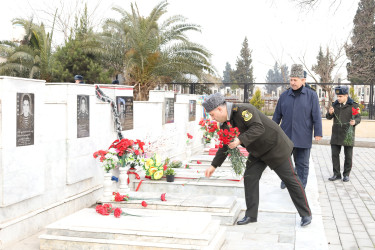 Bərdədə 13 Fevral –Səfərbərlik və Hərbi Xidmətə Çağırış üzrə Dövlət Xidmətinin yaradılması günü münasibəti ilə gülqoyma mərasimi keçirilib.
