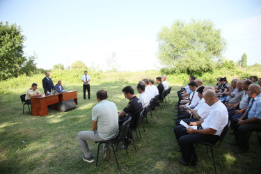 Bərdə Rayon İcra Hakimiyyətinin başçısının rayonun Bala Göyüşlü kəndində səyyar qəbul-görüşü keçirildi