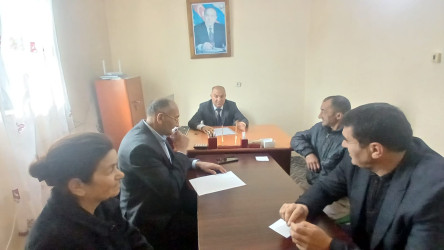 Bərdə RİH-in inzibati ərazi dairəsi üzrə nümayəndəliklərində vətəndaşlar qəbul edilmişdir
