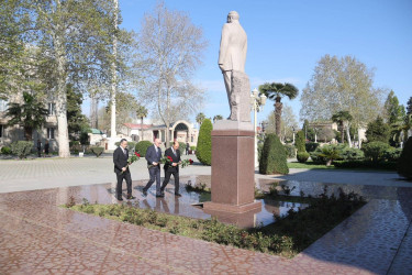 Aprelin 3-də elm və təhsil nazirinin müavini Firudin Qurbanov Bərdə rayonuna səfər edib