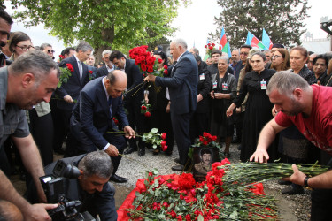 Bərdədə Birinci Qarabağ müharibəsinin itkin şəhidinin dəfn mərasimi keçirilmişdir