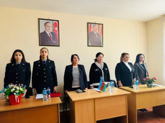 Bərdə rayonunda Ailə, Qadın və Uşaq Problemləri üzrə Komissiyanın növbəti tədbiri keçirilib.