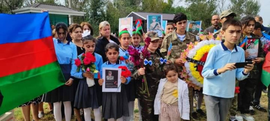 Bərdədə şəhid Həmidov Şamxal Musa oğlunun ildönümü mərasimi keçirilib