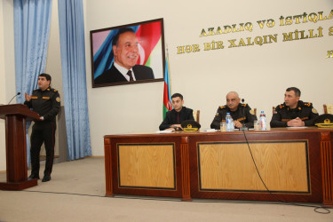 Bərdədə “Kompleks Mülki Müdafiə yoxlamasının həyata keçirilməsi” barədə metodiki toplantı keçirilib