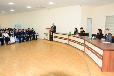 Bərdə şəhər akademik Zərifə Əliyeva adına texniki fənlər təmayüllü liseydə “Narkomanlığa qarşı mübarizə” mövzusunda maarifləndirici tədbir təşkil olunmuşdur.