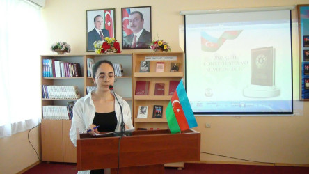 14.07.2025-ci il tarixində Qarabağ Regional Mədəniyyət İdarəsinin tabeliyində olan Bərdə rayon MKS-nin 2 nömrəli şəhər kitabxana filialının təşkilatçılığı ilə Səməd Vurğun adına Mərkəzi kitabxananın uşaq şöbəsinin oxu zalında Azərbaycan Respublikasında 2025-ci ilin “Konstitusiya və Suverenlik İli” elan edilməsi haqqında Azərbaycan Respublikası Prezidentinin Sərəncamı çərçivəsində Ümummilli Lider Heydər Əliyevin ilk dəfə siyasi hakimiyyətə gəlməsinin 56-cı il dönümü münasibətilə “Azərbaycanın ink