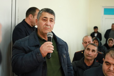 Bərdə Rayon İcra Hakimiyyəti başçısının Nazırlı kəndində səyyar qəbul-görüşü keçirilib