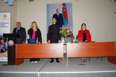 "Mili-mənəvi dəyərlərin aşılanmasında məktəb və ailənin rolu" layihəsi çərçivəsində Bərdə rayonunda tədbir keçirilib