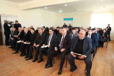 Bərdə Rayon İcra Hakimiyyəti başçısının Nazırlı kəndində səyyar qəbul-görüşü keçirilib