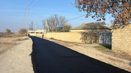 Bərdədə yol infrastrukturunun yenilənməsi davam edir