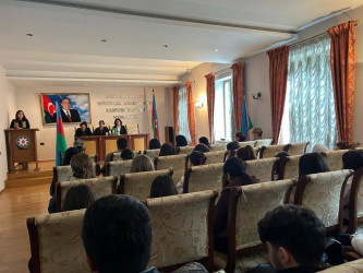 4 noyabr 2025-ci il tarixində Qarabağ Regional Mədəniyyət İdarəsi Bərdə rayon Heydər Əliyev Mərkəzində “Konstitusiya və Suverenlik İli” çərçivəsində 8 Noyabr – Zəfər Gününə həsr olunmuş “Şanlı Zəfər tariximiz” adlı tədbir keçirilib.