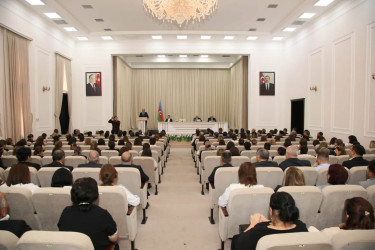 Bərdədə Azərbaycan Respublikasının Prezidenti, Yeni Azərbaycan Partiyasının sədri cənab İlham Əliyevin partiyanın VIII Qurultayındakı nitqindən irəli gələn vəzifələrə dair müşavirə keçirilib