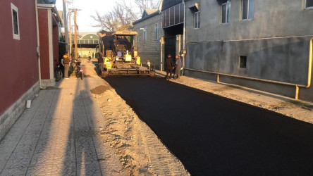 Bərdədə yol infrastrukturunun yenilənməsi işləri davam etdirilir.