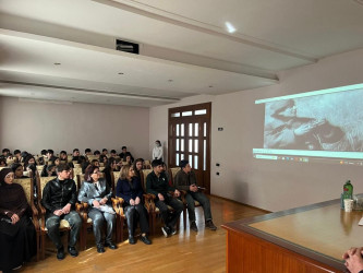 Qarabağ Regional Mədəniyyət İdarəsinin tabeliyində fəaliyyət göstərən Bərdə rayon Heydər Əliyev Mərkəzində 8 Mart – Beynəlxalq Qadınlar Günü münasibətilə “Heydər Əliyev və dövlət qadın siyasəti” mövzusunda tədbir keçirilmişdir