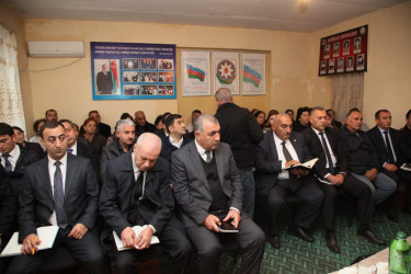 Bərdə rayon İcra Hakimiyyəti başçısının Böyük Göyüşlü kəndində səyyar qəbul-görüşü keçirilib