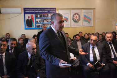 Bərdə rayon İcra Hakimiyyəti başçısının Böyük Göyüşlü kəndində səyyar qəbul-görüşü keçirilib