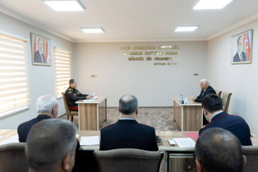 Daxili işlər naziri general-polkovnik Vilayət Eyvazov Bərdə Rayon Polis Şöbəsində növbəti vətəndaş qəbulu və sıra baxışı keçirib.