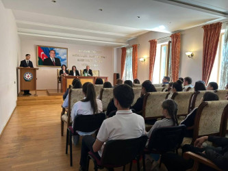 07.05.2025-ci il tarixində Qarabağ Regional Mədəniyyət İdarəsi Bərdə rayon Heydər Əliyev Mərkəzində Ümummilli lider Heydər Əliyevin   anadan olmasının 102-ci ildönümü münasibətilə  “Dünya siyasi elitasının ən uca zirvəsi - Heydər Əliyev “ adlı tədbir keçirib.
