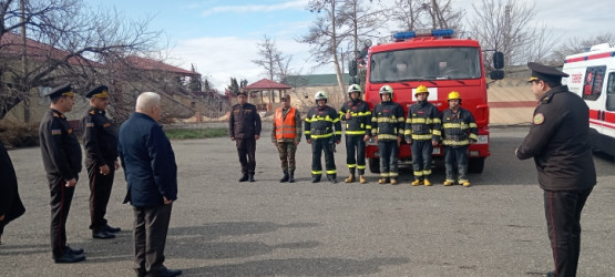 Bərdədə “Mülki müdafiə tədbirlər planı”na uyğun olaraq xəbərdarlıq və toplanış üzrə nümunəvi mülki müdafiə təlimi keçirilmişdir.