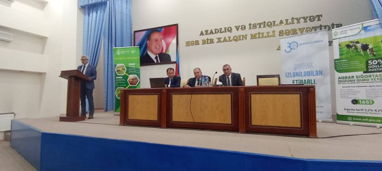 Bərdədə "Dayanıqlı fermer fəaliyyəti üçün aqrar sığorta" mövzusunda tədbir keçirilib.