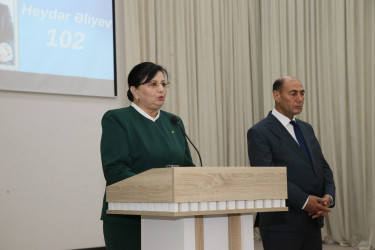 Bərdədə Ümummilli Lider Heydər Əliyevin anadan olmasının 102 illiyinə həsr olunmuş tədbir keçirilib