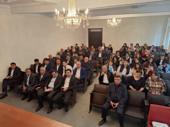 Bərdə rayonunda İcbari Tibbi Sığorta haqqında ictimai maarifləndirmə tədbiri keçirilib