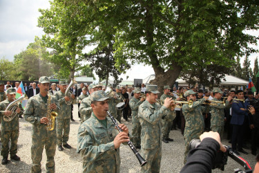 Bərdədə Birinci Qarabağ müharibəsinin itkin şəhidinin dəfn mərasimi keçirilmişdir