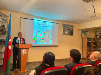 Bərdə Rayon İcra Hakimiyyətinin və Bərdə Dövlət İdarəetmə Texnologiya Kollecinin birgə təşkilatçılığı ilə "2025-ci il Konstitusiya və Suverenlik İli" çərçivəsində tədbir keçirilib.