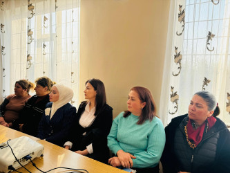 Bərdə rayonunda Ailə, Qadın və Uşaq Problemləri üzrə Komissiyanın növbəti tədbiri keçirilib.