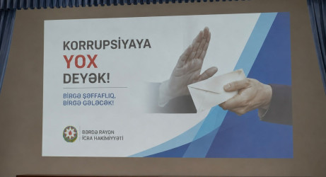 Bərdədə korrupsiyaya qarşı mübarizə sahəsində maarifləndirici tədbir keçirilmişdir