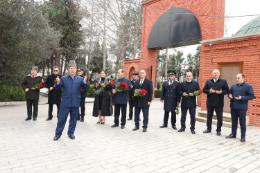 Bərdədə Xocalı Soyqırımının 34-cü ildönümü münasibətilə gülqoyma mərasimi keçirilmişdir