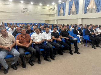 Bərdədə "Dayanıqlı fermer fəaliyyəti üçün aqrar sığorta" mövzusunda tədbir keçirilib.