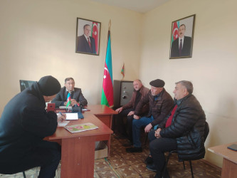 Bərdə rayon İcra Hakimiyyəti başçısının inzibati ərazi dairəsi üzrə nümayəndəliklərində vətəndaşlar qəbul edilmişdir