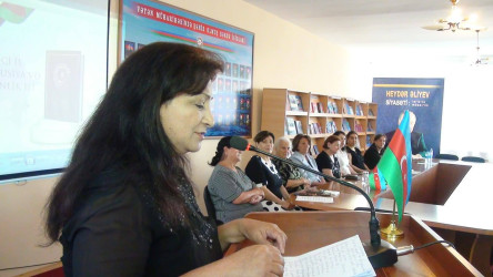 14.07.2025-ci il tarixində Qarabağ Regional Mədəniyyət İdarəsinin tabeliyində olan Bərdə rayon MKS-nin 2 nömrəli şəhər kitabxana filialının təşkilatçılığı ilə Səməd Vurğun adına Mərkəzi kitabxananın uşaq şöbəsinin oxu zalında Azərbaycan Respublikasında 2025-ci ilin “Konstitusiya və Suverenlik İli” elan edilməsi haqqında Azərbaycan Respublikası Prezidentinin Sərəncamı çərçivəsində Ümummilli Lider Heydər Əliyevin ilk dəfə siyasi hakimiyyətə gəlməsinin 56-cı il dönümü münasibətilə “Azərbaycanın ink