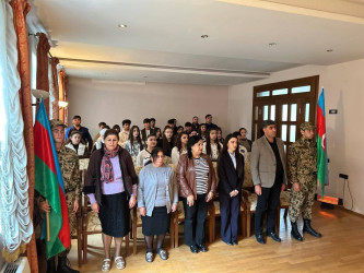 4 noyabr 2025-ci il tarixində Qarabağ Regional Mədəniyyət İdarəsi Bərdə rayon Heydər Əliyev Mərkəzində “Konstitusiya və Suverenlik İli” çərçivəsində 8 Noyabr – Zəfər Gününə həsr olunmuş “Şanlı Zəfər tariximiz” adlı tədbir keçirilib.