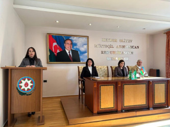 02.12.2025-ci il tarixində “Korrupsiyaya qarşı mübarizənin gücləndirilməsinə dair 2022–2026-cı illər üçün Milli Fəaliyyət Planı”na uyğun olaraq Qarabağ Regional Mədəniyyət İdarəsinin təşəbbüsü ilə Bərdə Rayon Heydər Əliyev Mərkəzində maarifləndirici tədbir keçirilmişdir.