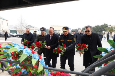 Bərdədə Xocalı Soyqırımının 34-cü ildönümü münasibətilə gülqoyma mərasimi keçirilmişdir