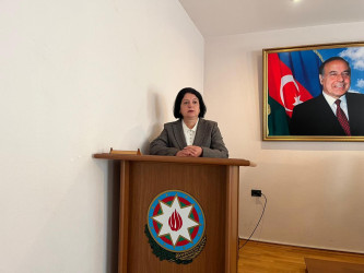 Qarabağ Regional Mədəniyyət İdarəsinin tabeliyində fəaliyyət göstərən Bərdə rayon Heydər Əliyev Mərkəzində 8 Mart – Beynəlxalq Qadınlar Günü münasibətilə “Heydər Əliyev və dövlət qadın siyasəti” mövzusunda tədbir keçirilmişdir