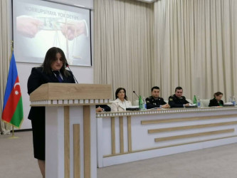 Bərdə rayon Mədəniyyət Mərkəzində “Korrupsiyaya qarşı mübarizə hər bir vətəndaşın borcudur!” adlı tədbir keçirilmişdir.