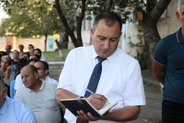 Bərdə Rayon İcra Hakimiyyəti başçısının Lənbəran kəndində səyyar qəbul-görüşü keçirilib