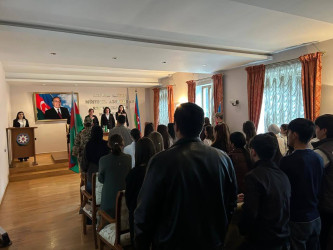 4 noyabr 2025-ci il tarixində Qarabağ Regional Mədəniyyət İdarəsi Bərdə rayon Heydər Əliyev Mərkəzində “Konstitusiya və Suverenlik İli” çərçivəsində 8 Noyabr – Zəfər Gününə həsr olunmuş “Şanlı Zəfər tariximiz” adlı tədbir keçirilib.