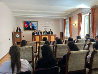 07.05.2025-ci il tarixində Qarabağ Regional Mədəniyyət İdarəsi Bərdə rayon Heydər Əliyev Mərkəzində Ümummilli lider Heydər Əliyevin   anadan olmasının 102-ci ildönümü münasibətilə  “Dünya siyasi elitasının ən uca zirvəsi - Heydər Əliyev “ adlı tədbir keçirib.
