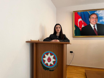 Qarabağ Regional Mədəniyyət İdarəsinin tabeliyində fəaliyyət göstərən Bərdə rayon Heydər Əliyev Mərkəzində 8 Mart – Beynəlxalq Qadınlar Günü münasibətilə “Heydər Əliyev və dövlət qadın siyasəti” mövzusunda tədbir keçirilmişdir