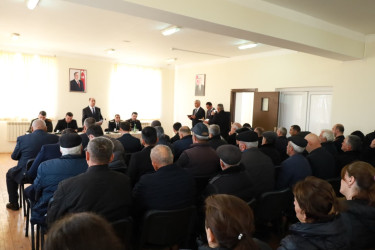 Bərdə Rayon İcra Hakimiyyəti başçısının Nazırlı kəndində səyyar qəbul-görüşü keçirilib
