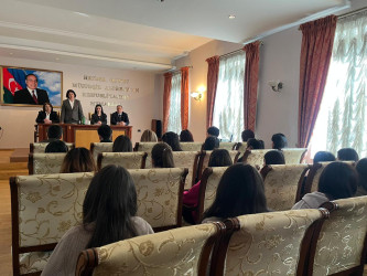 Qarabağ Regional Mədəniyyət İdarəsinin tabeliyində fəaliyyət göstərən Bərdə rayon Heydər Əliyev Mərkəzində 8 Mart – Beynəlxalq Qadınlar Günü münasibətilə “Heydər Əliyev və dövlət qadın siyasəti” mövzusunda tədbir keçirilmişdir