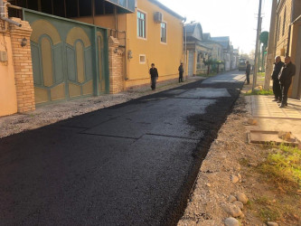 Bərdədə yol infrastrukturunun yenilənməsi işləri davam etdirilir.