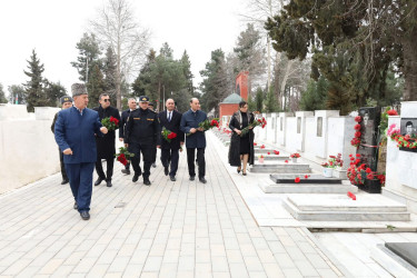 Bərdədə Xocalı Soyqırımının 34-cü ildönümü münasibətilə gülqoyma mərasimi keçirilmişdir