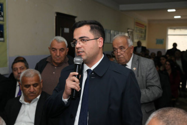 Bərdə rayon İcra Hakimiyyəti başçısının Cumalar kəndində səyyar qəbul-görüşü keçirilib