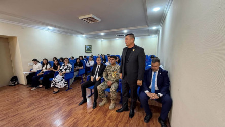 Bərdədə “20 sentyabr-Dövlət Suverenliyi Günü” münasibətilə  “Suverenliyimiz-əbədi   zəfərimiz” mövzusunda tədbir keçirilib