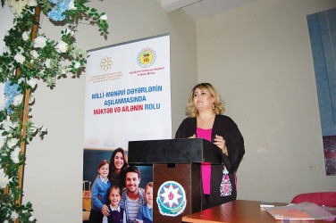 "Mili-mənəvi dəyərlərin aşılanmasında məktəb və ailənin rolu" layihəsi çərçivəsində Bərdə rayonunda tədbir keçirilib